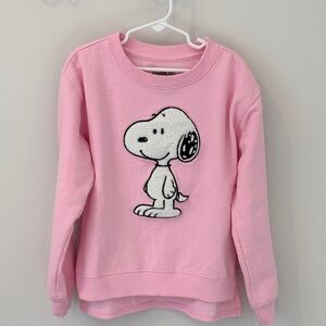 Peanuts Snoopy Pink Crewneck Sweatshirt